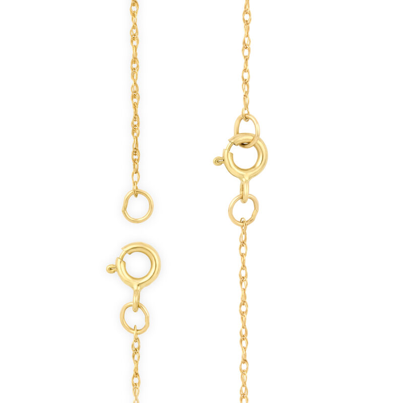Cushion-Cut Lab Grown .50ctw. Diamond Cluster Pendant in 10k Yellow Gold image number null